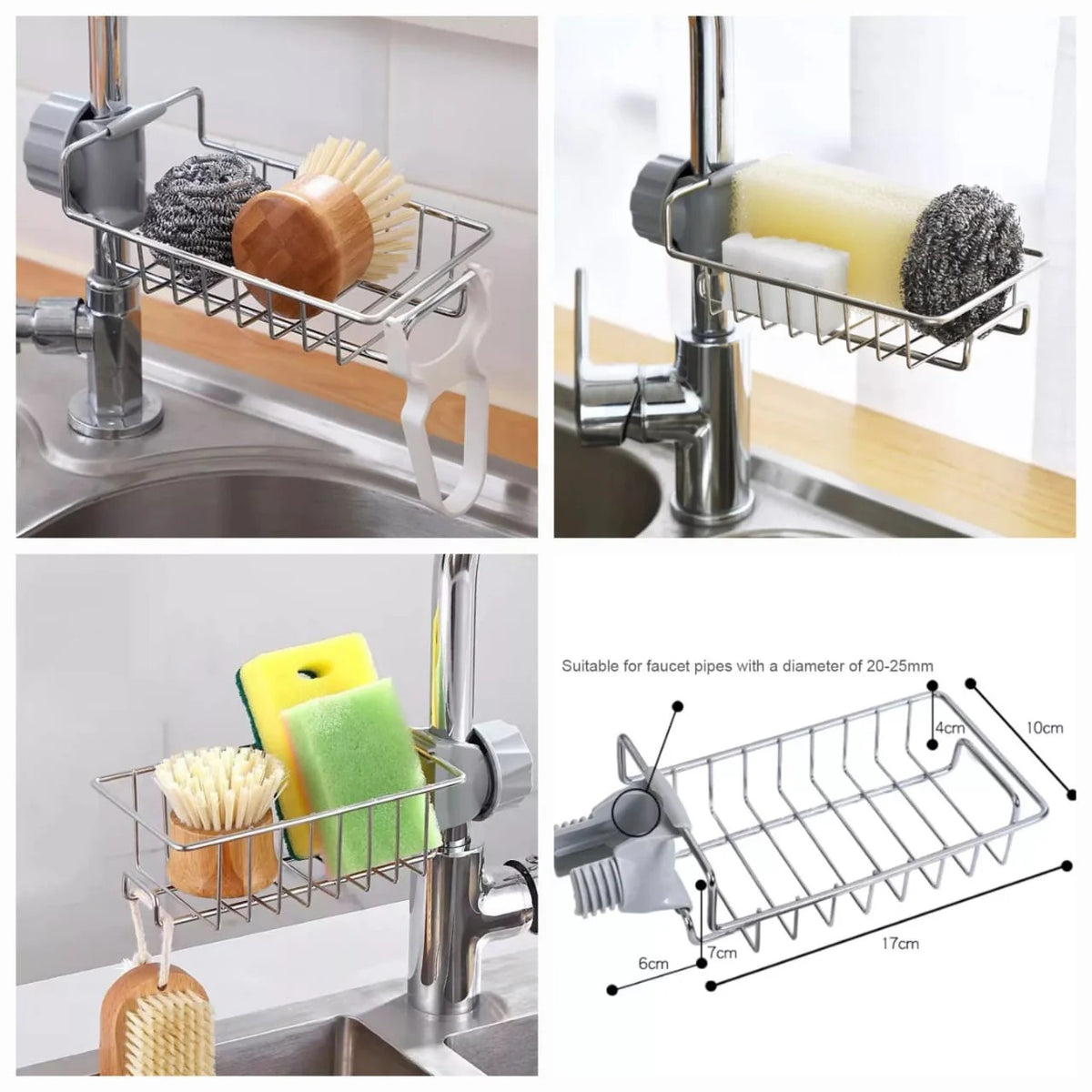 Stainless Steel Faucet Shelf