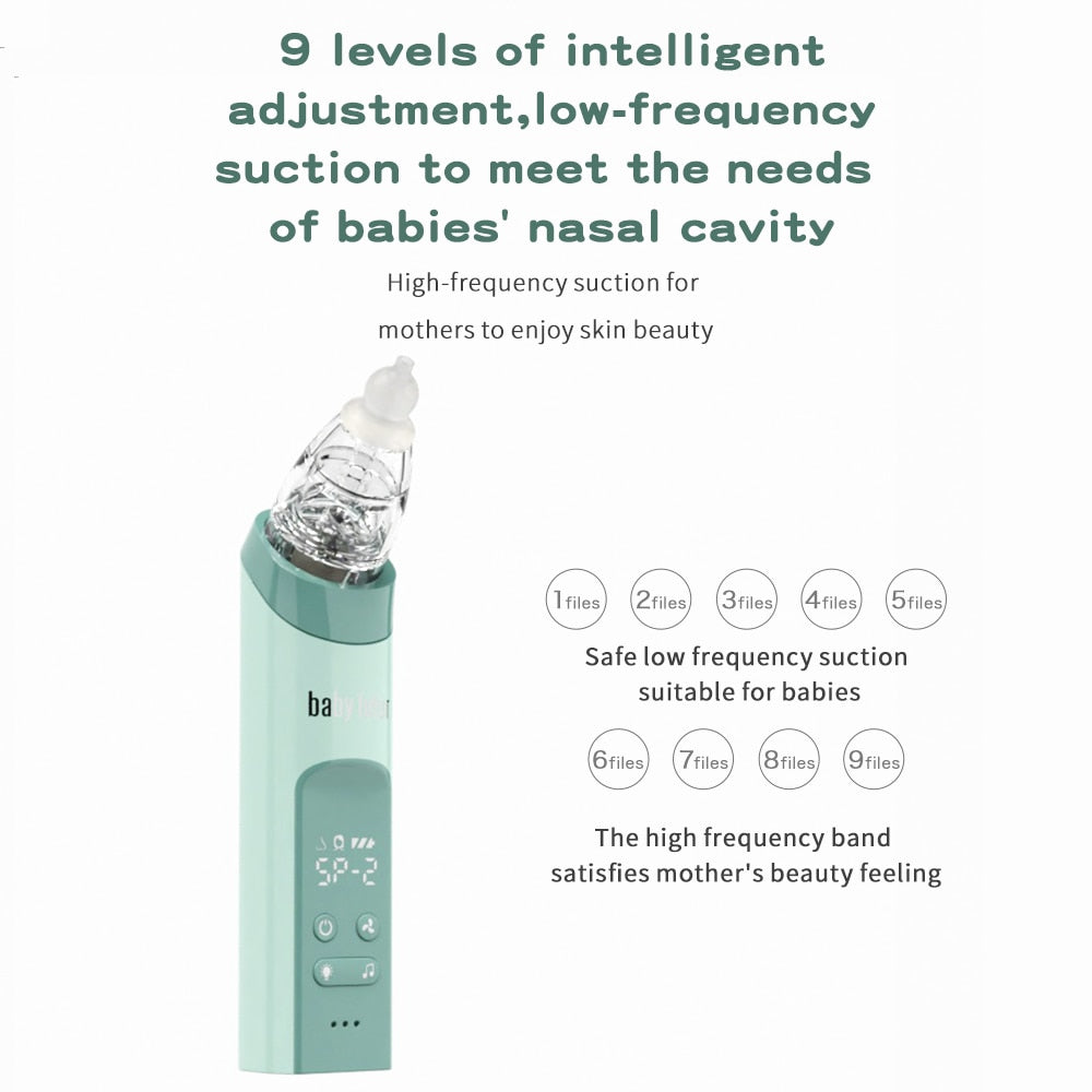 Electric Baby Nose Cleaner Nasal Aspirator, 2-in-1 Blackhead Remover for Adults