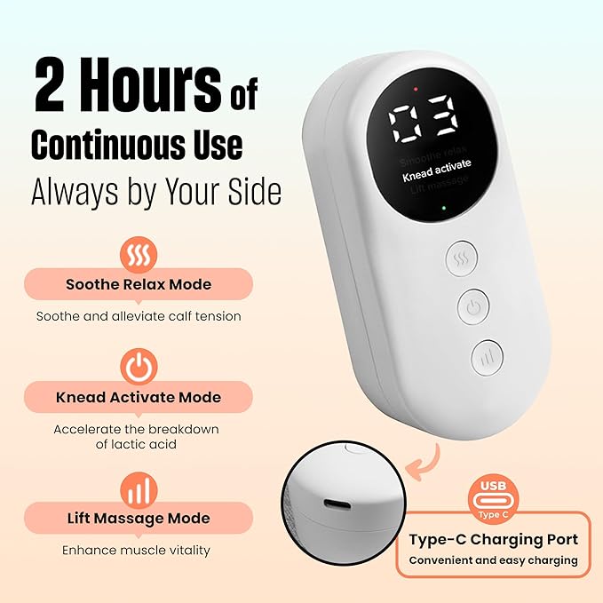 Portable & Adjustable Compression Leg Massager