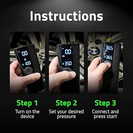 Lenovo - Portable Car Air Compressor
