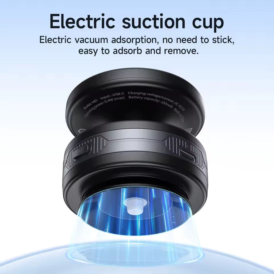 Hoco Dragon Electric Suction-Cup Magnetic Phone Holder, Universal Car & Desk Mount