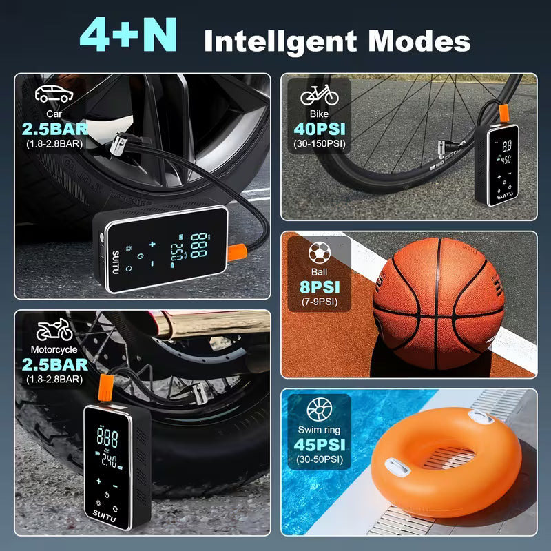 Portable Multi-Purpose Digital Air Compressor