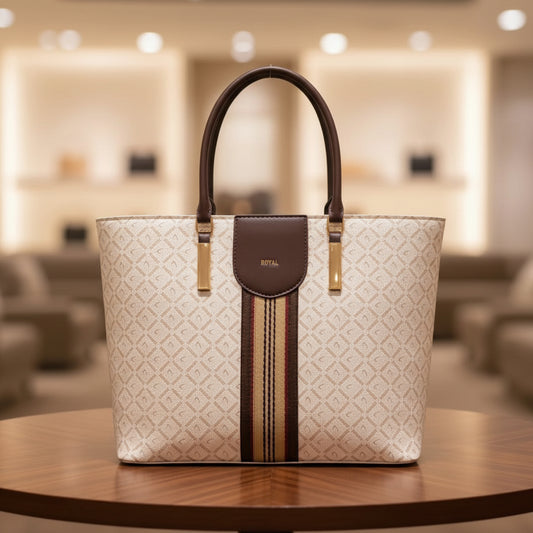 Royal Monogram Tote Handbag
